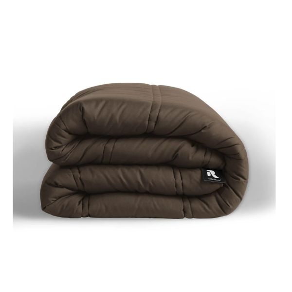 Monochrome Bettdecke 300 g – Taupe (Einzelgröße: 220 × 240 cm) – Bild 4